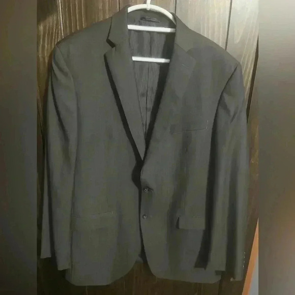 Calvin Klein Men's 100% Wool Black Suit Jacket Slim Fit Size 46L - Picture 7 of 8